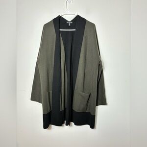 Olive and Black Women's Sweater